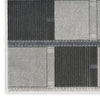 Nourison Nordic NRC09 Grey Black Area Rug Corner Image