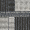 Nourison Nordic NRC09 Grey Black Area Rug Corner Image