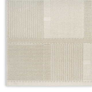 Nourison Nordic NRC09 Ivory Beige Area Rug Corner Image