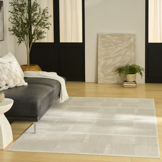 Nourison Nordic NRC09 Ivory Beige Area Rug Swatch Image