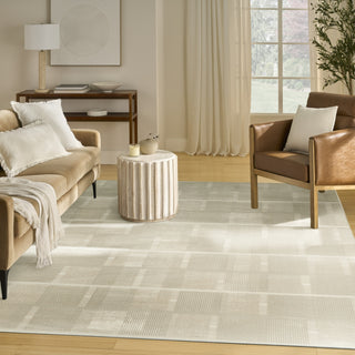 Nourison Nordic NRC09 Ivory Beige Area Rug Swatch Image