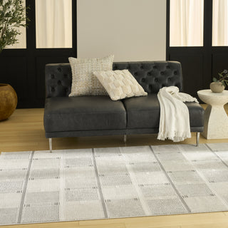 Nourison Nordic NRC09 Ivory Grey Area Rug Texture Image