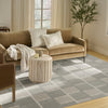 Nourison Nordic NRC09 Ivory Grey Area Rug Corner Image