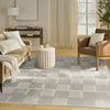 Nourison Nordic NRC09 Ivory Grey Area Rug Swatch Image