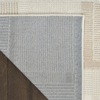 Nourison Nordic NRC09 Ivory Taupe Area Rug Corner Image