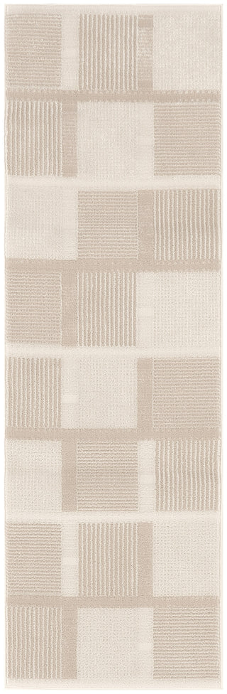 Nourison Nordic NRC09 Ivory Taupe Area Rug Main Image