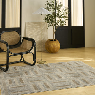 Nourison Nordic NRC11 Grey Multicolor Area Rug Room Scene 2