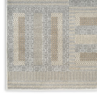 Nourison Nordic NRC11 Grey Multicolor Area Rug Corner Image