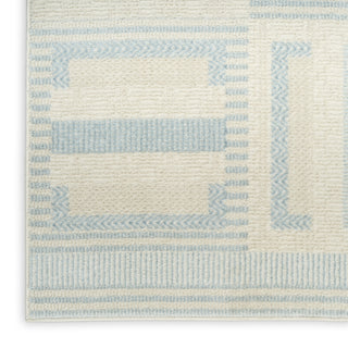 Nourison Nordic NRC11 Ivory Blue Area Rug Texture Image