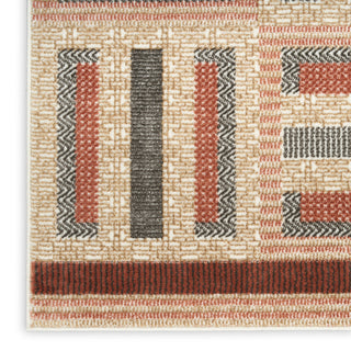 Nourison Nordic NRC11 Multicolor Area Rug Corner Image