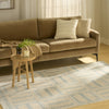 Nourison Nordic NRC11 Ivory Blue Area Rug Room Image Feature
