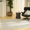 Nourison Nordic NRC12 Ivory Black Area Rug Corner Image
