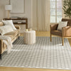 Nourison Nordic NRC12 Ivory Black Area Rug Swatch Image