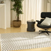 Nourison Nordic NRC12 Ivory Black Area Rug Room Image Feature