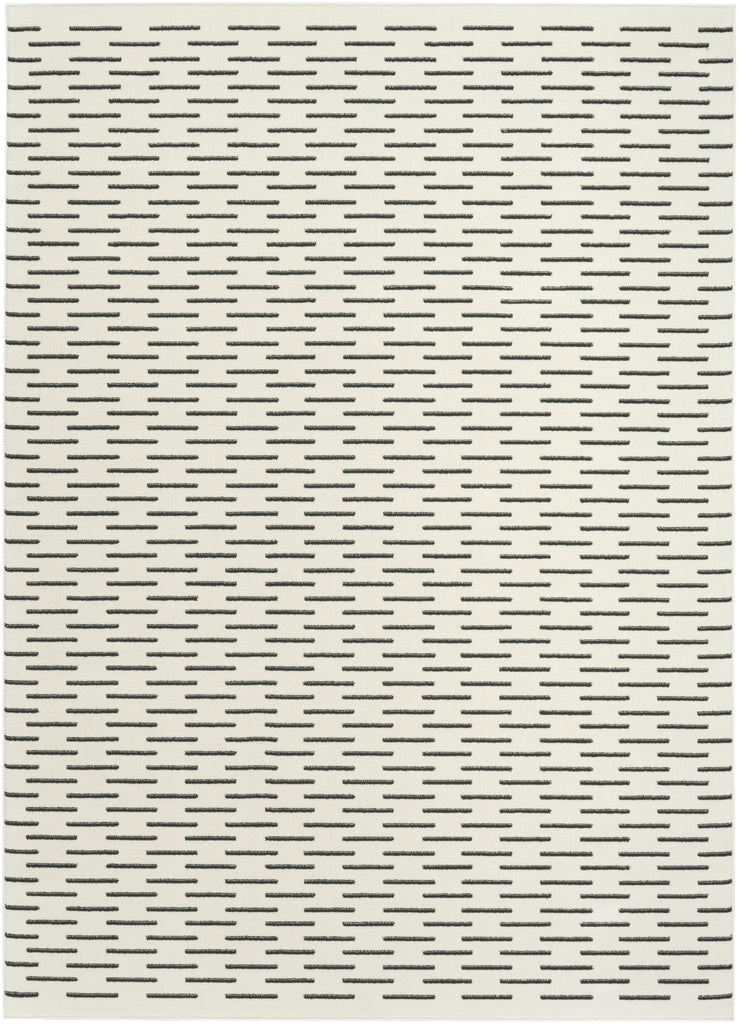 Nourison Nordic NRC12 Ivory Black Area Rug main image