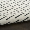 Nourison Nordic NRC12 Ivory Black Area Rug Corner Image