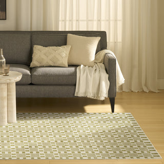Nourison Nordic NRC13 Green Area Rug Corner Image