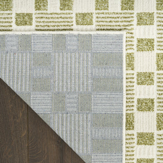 Nourison Nordic NRC13 Green Area Rug Corner Image