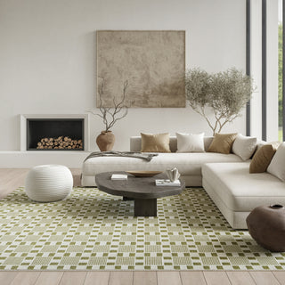 Nourison Nordic NRC13 Green Area Rug Corner Image