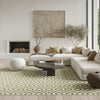 Nourison Nordic NRC13 Green Area Rug Corner Image