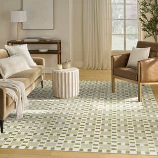 Nourison Nordic NRC13 Green Area Rug Room Image Feature