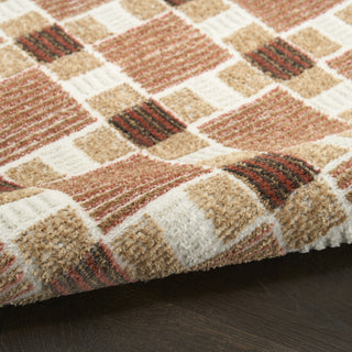 Nourison Nordic NRC14 Rust Area Rug Detail Image