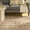 Nourison Nordic NRC14 Rust Multicolor Area Rug Texture Image