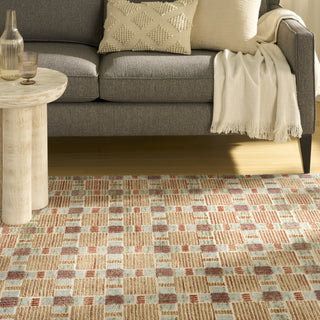 Nourison Nordic NRC14 Rust Multicolor Area Rug Texture Image