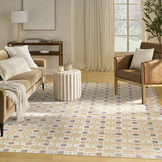 Nourison Nordic NRC14 Rust Multicolor Area Rug Swatch Image