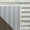 Nourison Nordic NRC15 Ivory Blue Area Rug Corner Image