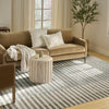 Nourison Nordic NRC15 Ivory Blue Area Rug Corner Image
