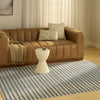 Nourison Nordic NRC15 Ivory Blue Area Rug Room Image Feature