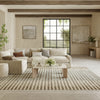 Nourison Nordic NRC15 Ivory Blue Area Rug Corner Image