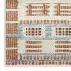 Nourison Nordic NRC16 Ivory Rust Area Rug Corner Image