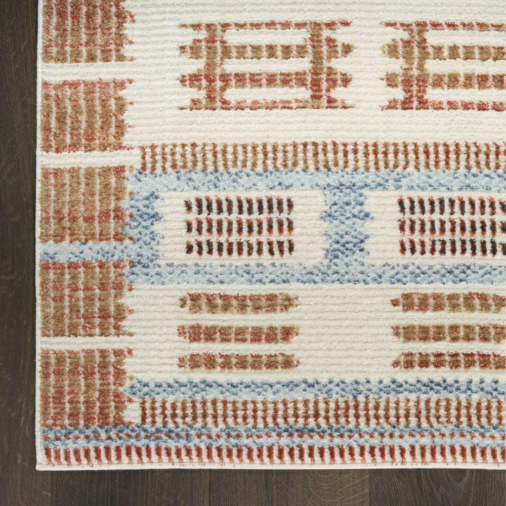 Nourison Nordic NRC16 Ivory Rust Area Rug main image