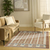 Nourison Nordic NRC16 Ivory Rust Area Rug Swatch Image