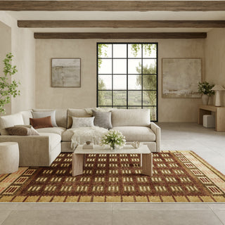 Nourison Nordic NRC16 Rust Area Rug 