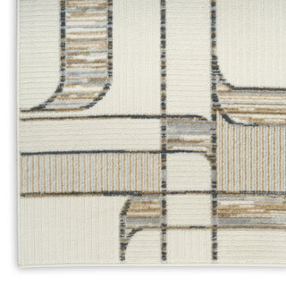 Nourison Nordic NRC17 Ivory Multicolor Area Rug Corner Image
