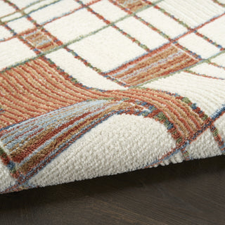 Nourison Nordic NRC17 Ivory Rust Area Rug Detail Image