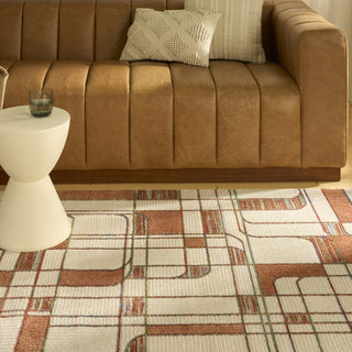Nourison Nordic NRC17 Ivory Rust Area Rug Texture Image