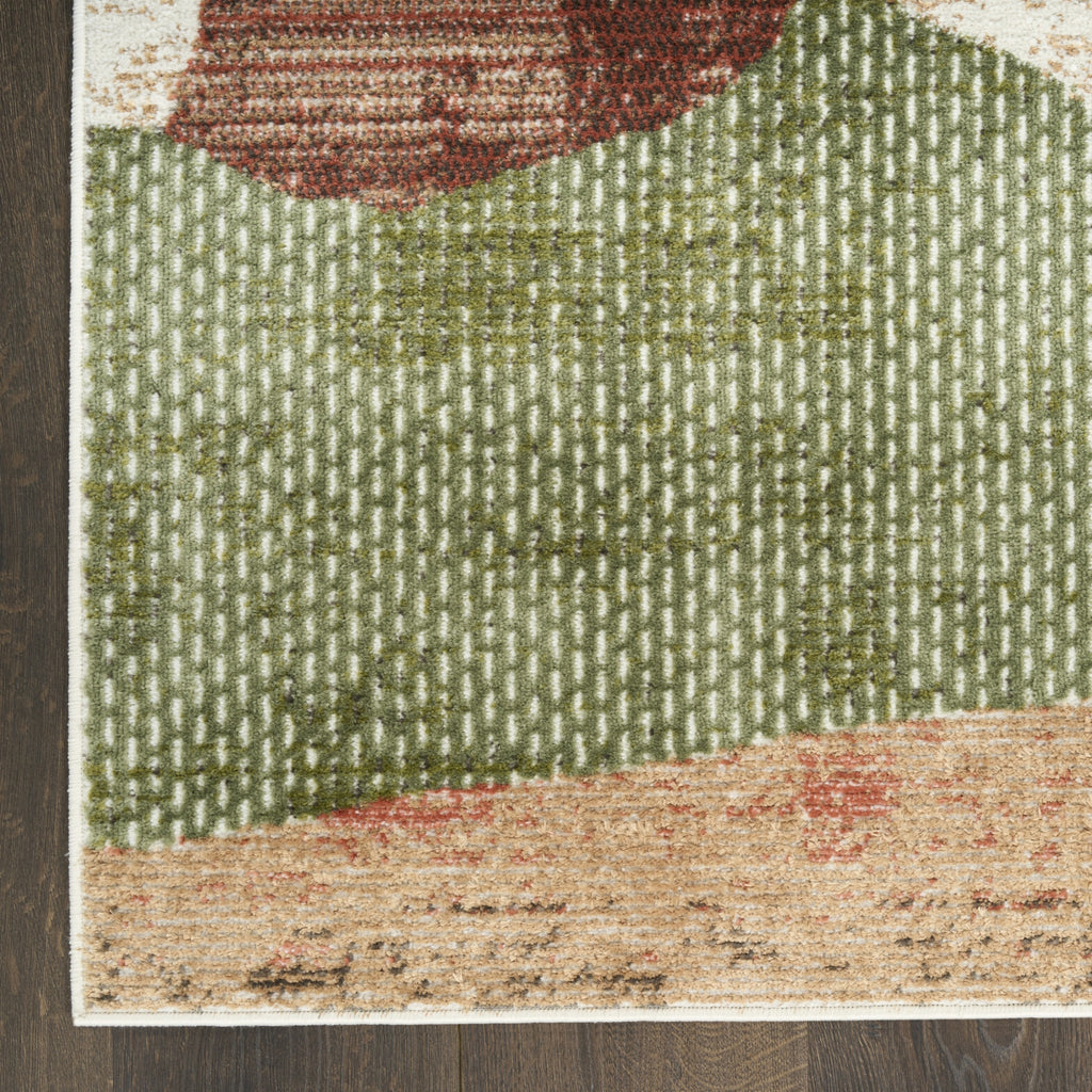 Nourison Nordic NRC18 Beige Multi Area Rug main image