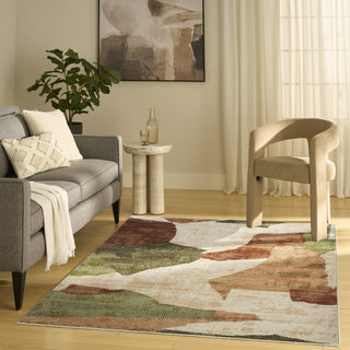 Nourison Nordic NRC18 Beige Multi Area Rug Swatch Image