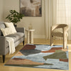 Nourison Nordic NRC18 Blue Multicolor Area Rug Swatch Image