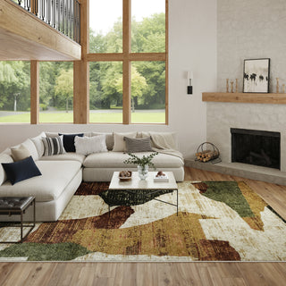 Nourison Nordic NRC18 Beige Multi Area Rug 