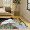 Nourison Nordic NRC18 Blue Multicolor Area Rug 