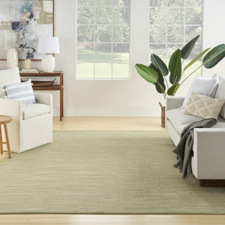 Nourison Essentials NRE01 Green Gold Area Rug Swatch Image