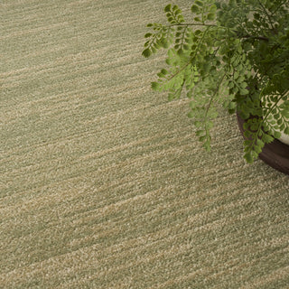 Nourison Essentials NRE01 Green Gold Area Rug Texture Image
