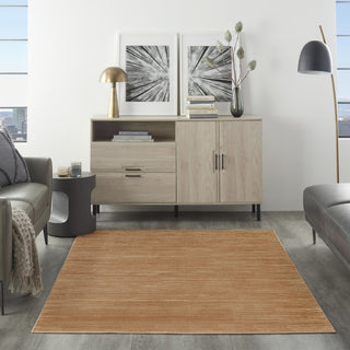 Nourison Essentials NRE01 Rust Area Rug Swatch Image