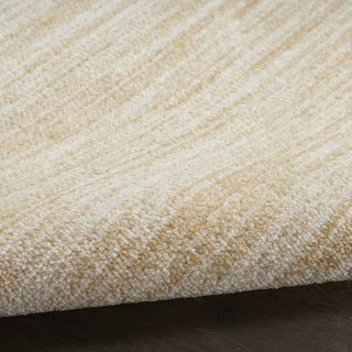 Nourison Essentials NRE01 Ivory Gold Area Rug Corner Image