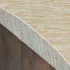 Nourison Essentials NRE01 Ivory Gold Area Rug Corner Image